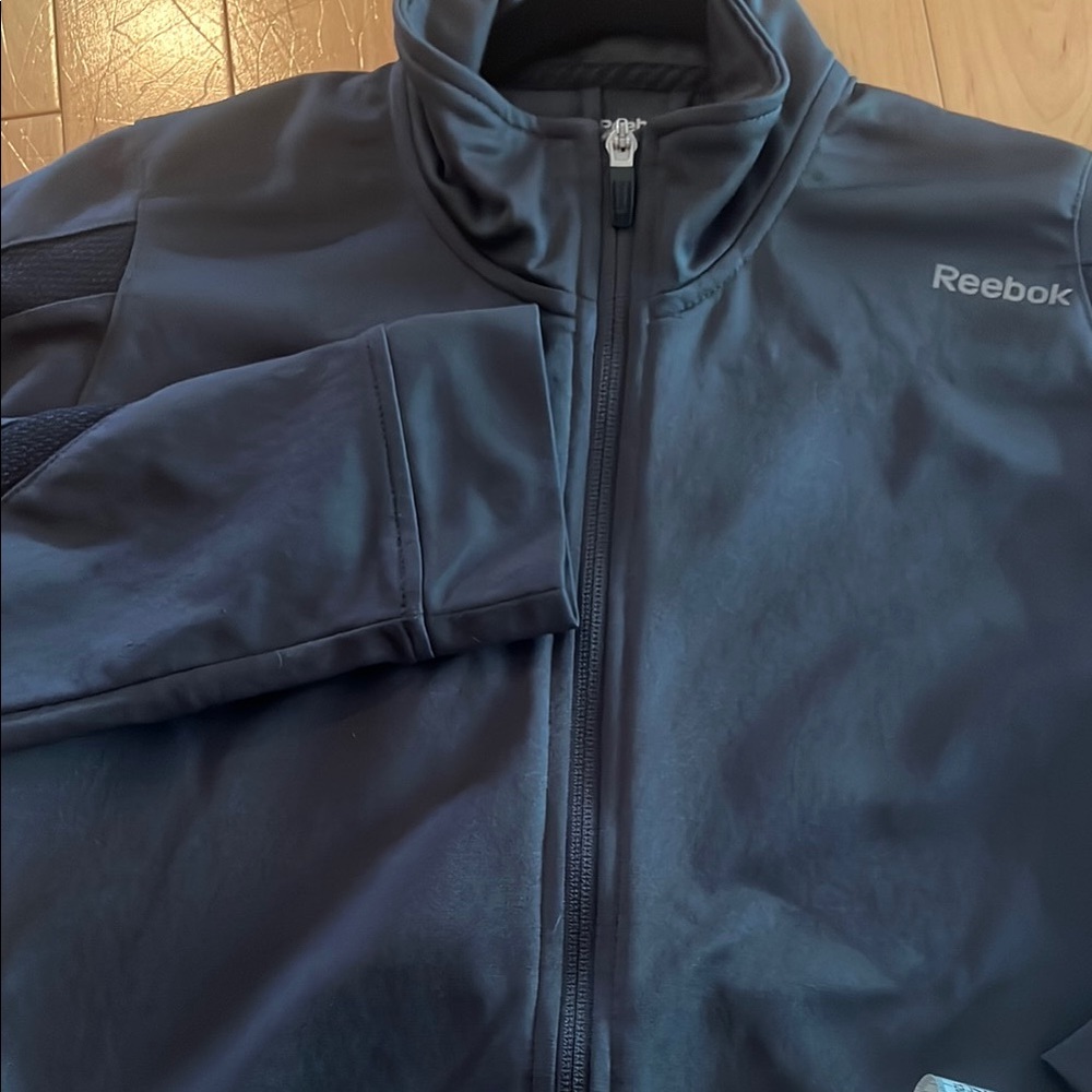 Bundle of 2 Jackets-Reebok Grey Performance Jacket Full-Zip & BONUS Grey Jacket